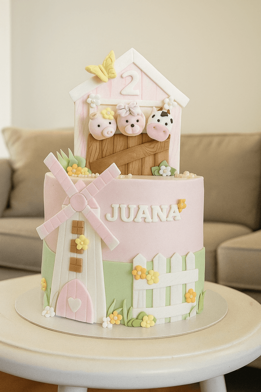 Torta personalizada con decoración artesanal